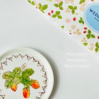 ポーセラーツ　銀座　インストラクター　いちごプレート　メルシー銀座 (1)